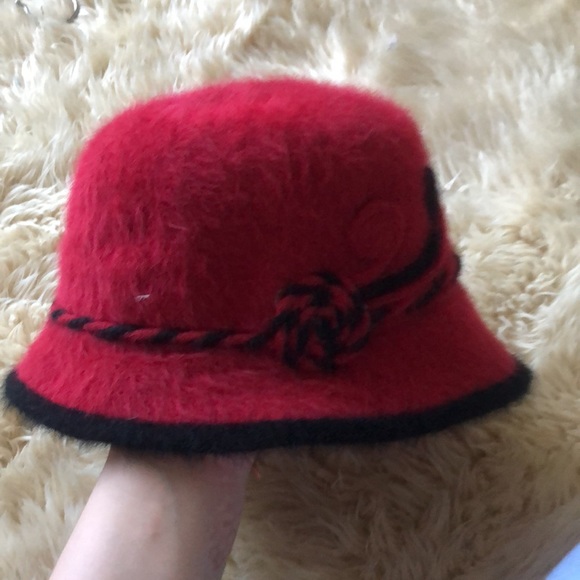 Bucket Hat Rabbit Fur Angora vintage - Picture 2 of 4